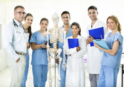 Medical students in the classroom